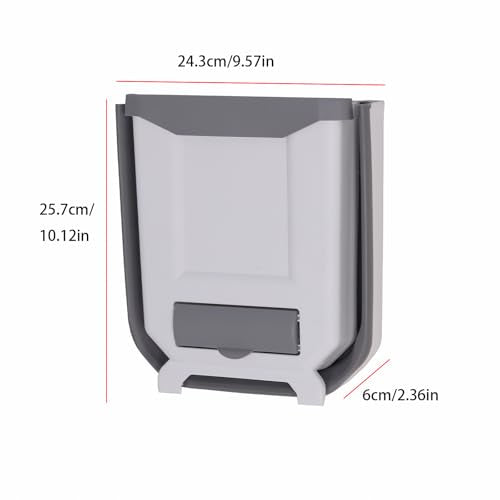 HYGRAD BUILT TO SURVIVE Small Collapsible Door Hanging Wall Mount Bags Holder Trash Garbage Waste Recycling Bin Container