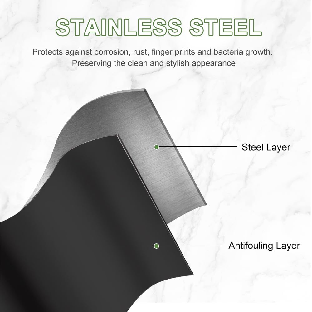 HYGRAD BUILT TO SURVIVE 3 Compartment Portable Floor Standing Metal/Plastic Pedal Recycle Trash Waste Bin Can In 45L 60L & 3 Colours With Stickers & Bin Liners (Black, 45L)