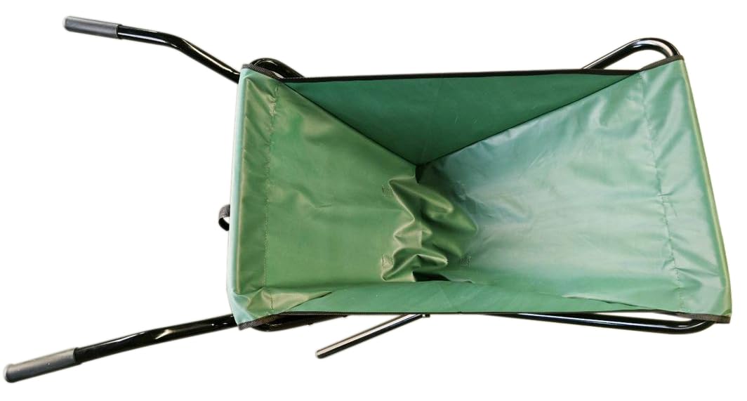 Large Capacity Garden Wheelbarrow, 44 x 24.5 x 26.5 cm, 176 kg Capacity, Collapsible