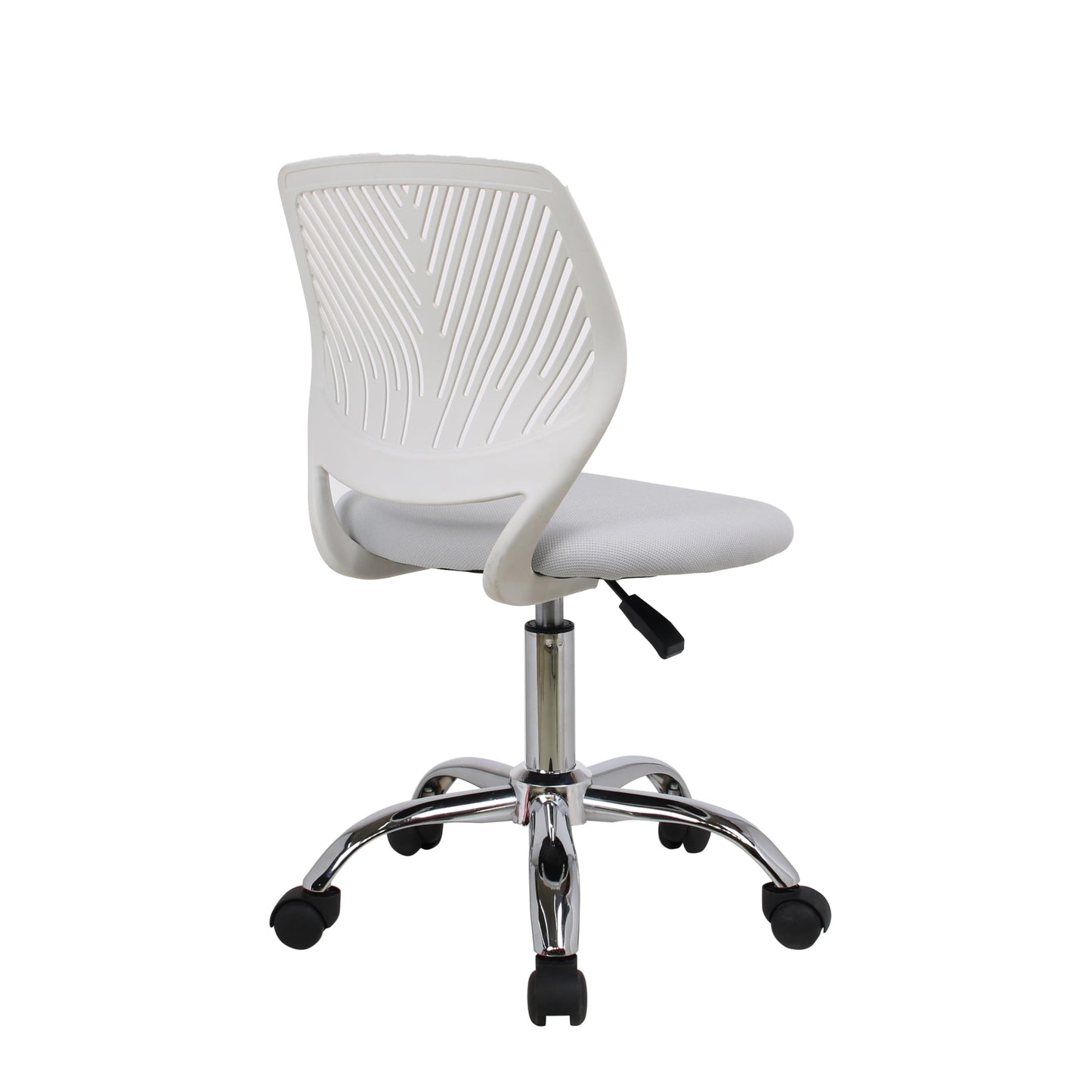 HYGRAD BUILT TO SURVIVE Swivel Chair Ergonomic Rolling Adjustable Gas Lift Kids Children Teens Study 360 Swivel Armless Chair Seat With Wheels (Light Grey)