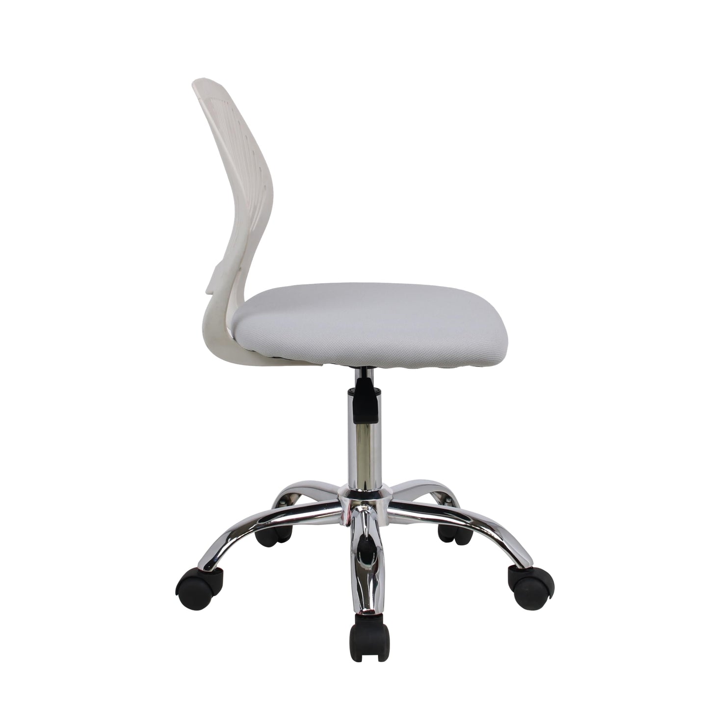 HYGRAD BUILT TO SURVIVE Swivel Chair Ergonomic Rolling Adjustable Gas Lift Kids Children Teens Study 360 Swivel Armless Chair Seat With Wheels (Light Grey)