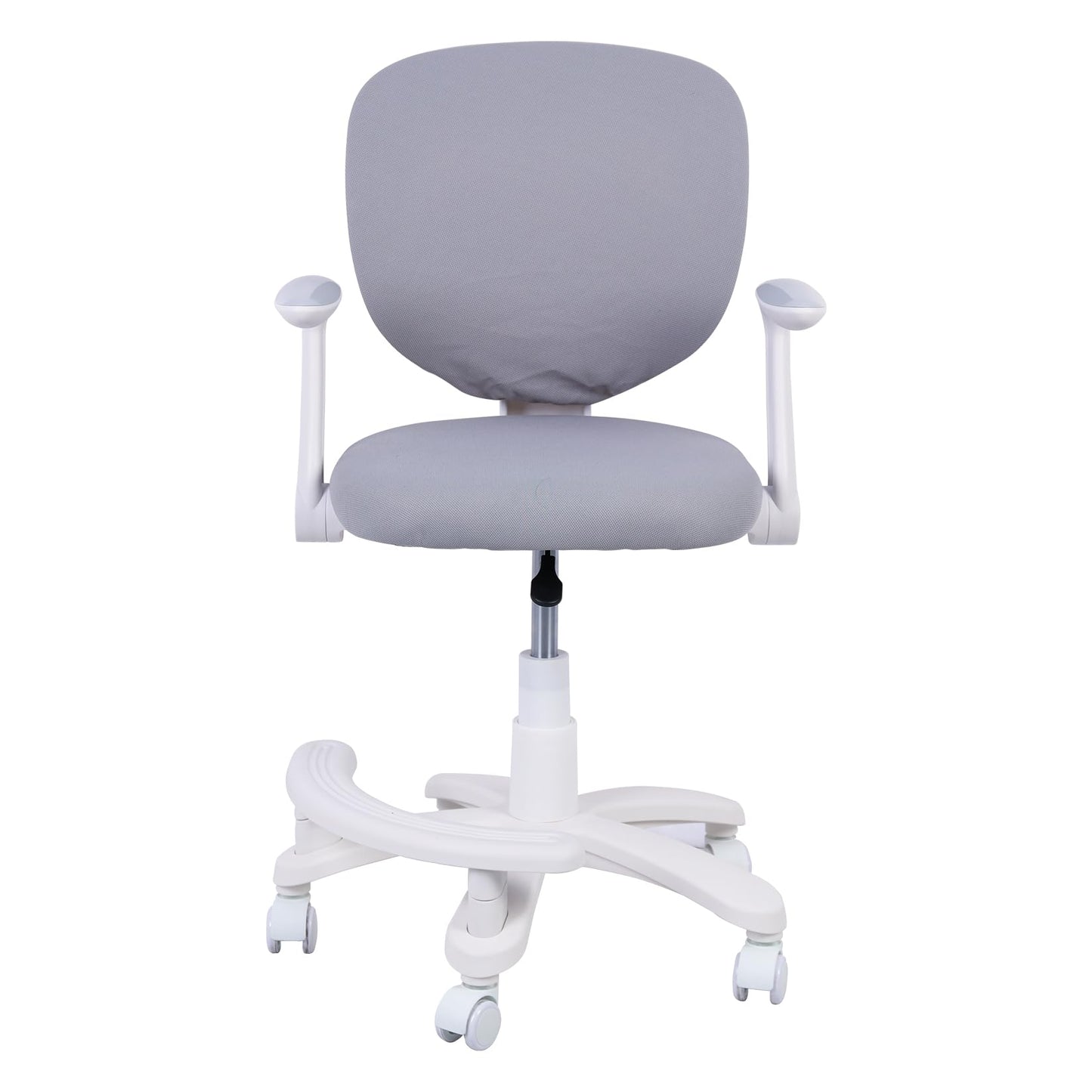 HYGRAD BUILT TO SURVIVE Swivel Chair Ergonomic Rolling Adjustable Kids Children Teens 360 Swivel Revolving Chair With Armrest & Foot Rest In Colours (Grey)