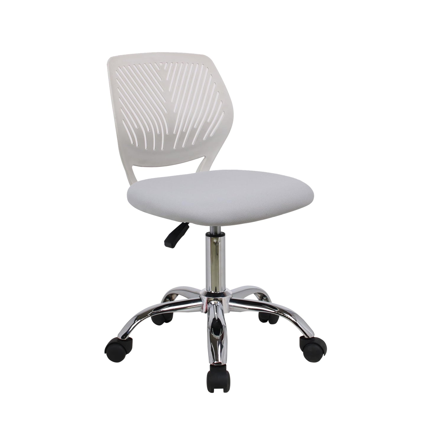HYGRAD BUILT TO SURVIVE Swivel Chair Ergonomic Rolling Adjustable Gas Lift Kids Children Teens Study 360 Swivel Armless Chair Seat With Wheels (Light Grey)