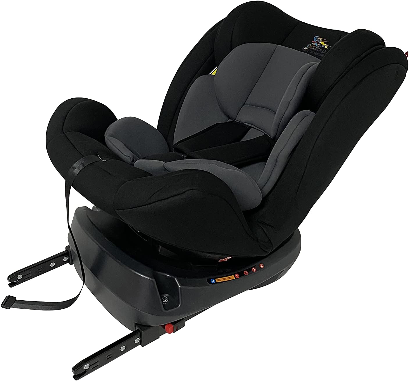 Multi Recliner ISOFIX Baby Child Kid Car Seat 360 Rotation Kg, Reclining Booster Child Seat for Infant, Side Impact Protection Group 0+1/2/3 (0-12 Years, 0-36 kg), Safety Certificate ECE R44/04