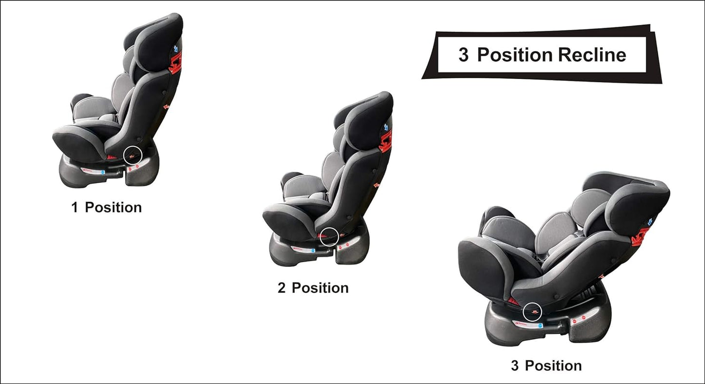 3 in 1 Child Baby Kid Car Seat with Base Booster Group 0 1 2 Birth to 5 25kg R44/04 CE Certified For Toddlers, Infant Safety Car Seat With 5 Point Harness