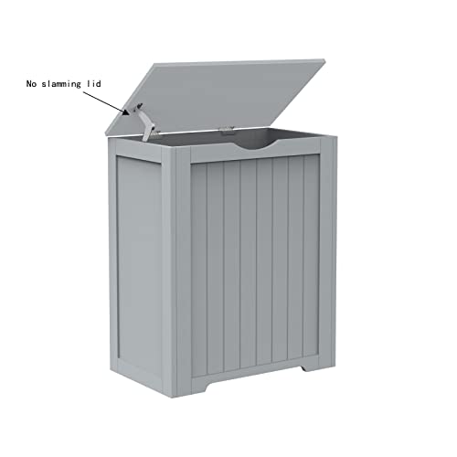 Large Wooden Shaker Style Laundry Toys Clothes Bin Basket Hamper Storage With Lid In 2 Colours