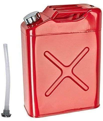 20L 5 Gallon Steel Fuel Gasoline Petrol Diesel Jerry Can Tank Container Backup (3)