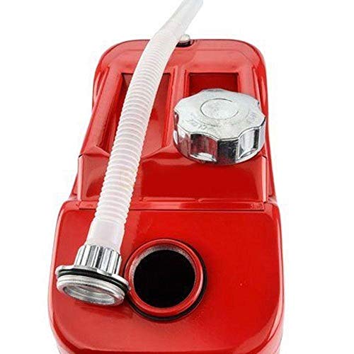 HYGRAD BUILT TO SURVIVE 20L 5 Gallon Steel Fuel Gasoline Petrol Diesel Water Jerry Can Tank Container Backup Storage Gasoline Metal Cans with Spout for Storage Fuel Petrol Diesel Oil Container