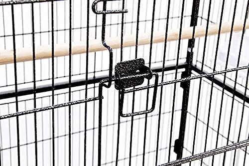 Large 132cm Rolling Portable Metal Bird Cage With Wheels & Tray For Cockatoo Parrot Budgies Canary