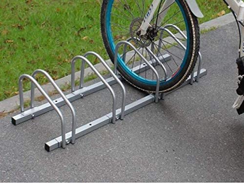 HYGRAD BUILT TO SURVIVE 2/3/4/5/6 Steel Metal Bicycle Bike Cycle Floor Wall Mount Rack Barriers Stand Holder In Silver