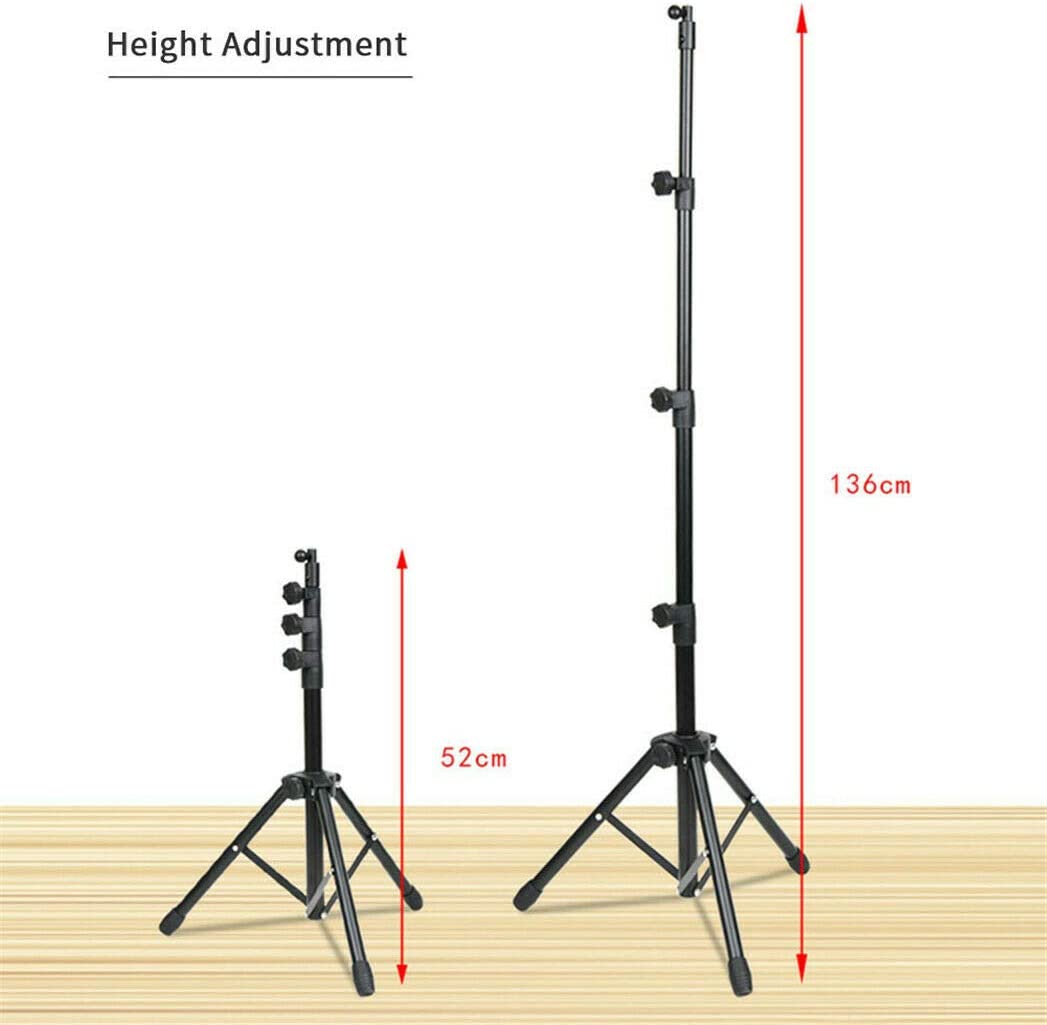 Foldable Extendable Portable Multi Function Music Tripod Stand Holder Mount 10" For Apple Ipad Air Iphone Samsung Galaxy Tablet with Carry Case