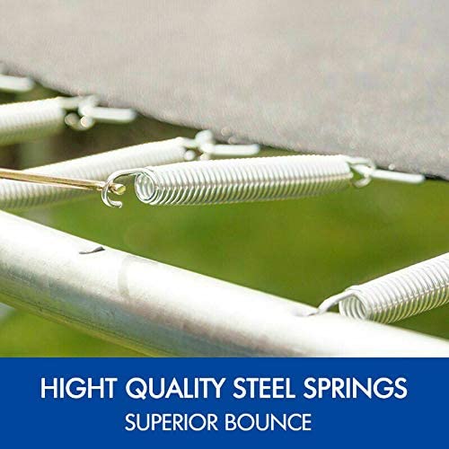 HYGRAD BUILT TO SURVIVE Outdoor Garden Trampoline With Safety Net Enclosure & Step Ladder 3 Sizes