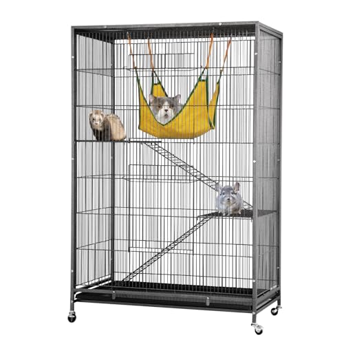Extra Large Metal Portable Rolling Pet Cat Ferret Rat Chinchilla Small Animal Playpen Cage Enclosure