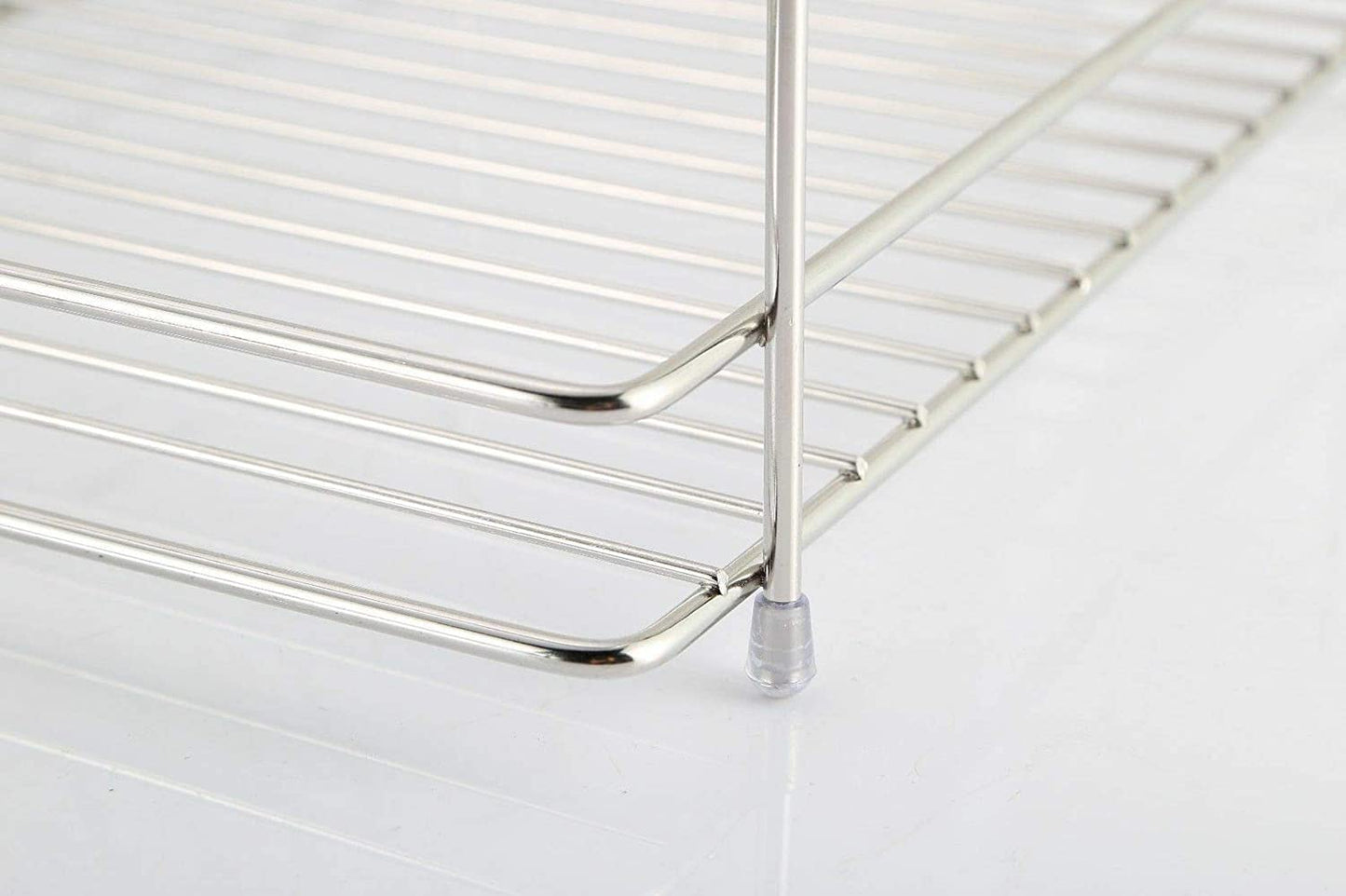 Dish Drying Rack Over The Sink Drainer On Counter with Utensil Silverware Storage Holder, Rustproof Stainless Steel