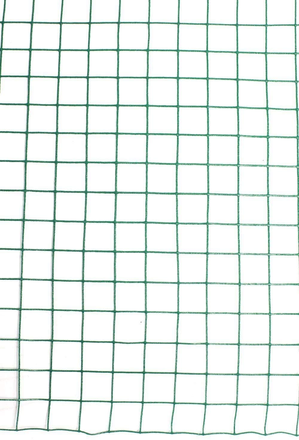 Green PVC Coated Chicken Rabbit Wire Welded Mesh Fence For Garden Fencing Guard Barrier Sizes (1.2M x 30M)