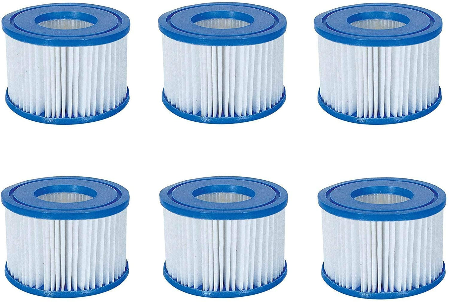 Hygrad Pack of 2 & 6 Portable Washable Anti Microbial Hot Tub Spa Filter Cartridge Lay-Z Miami Vegas Monaco Palm Springs