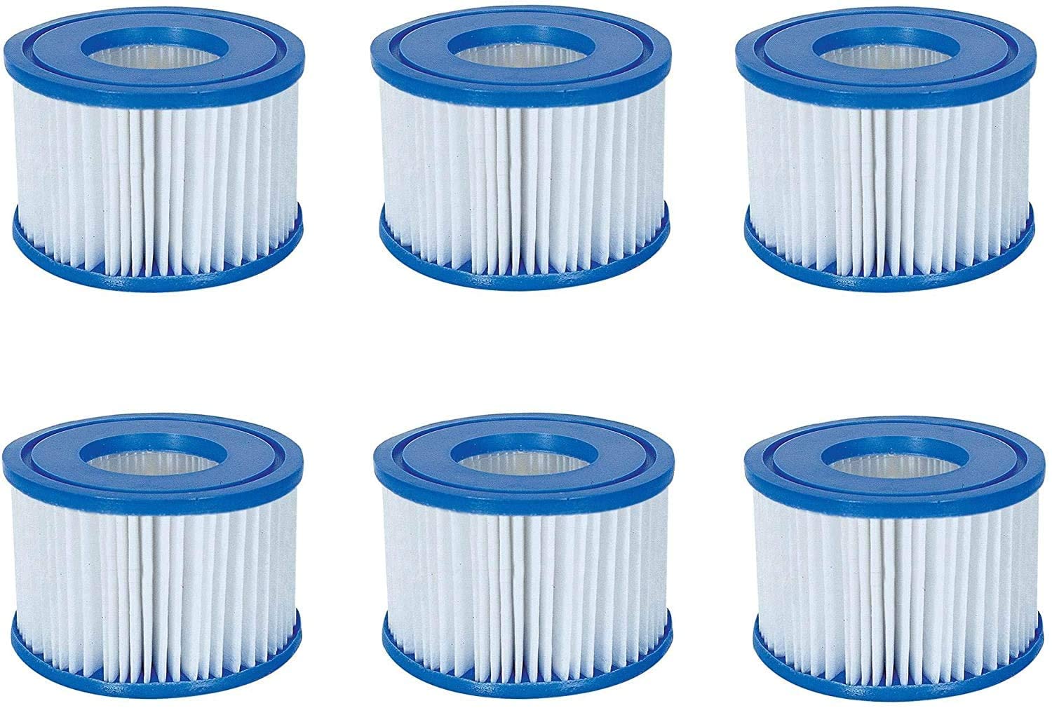 Hygrad Pack of 2 & 6 Portable Washable Anti Microbial Hot Tub Spa Filter Cartridge Lay-Z Miami Vegas Monaco Palm Springs