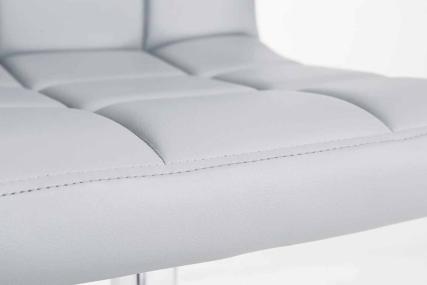 HYGRAD BUILT TO SURVIVE 2 x PU Leather Breakfast Lounge Bar Kitchen Pub Rolling Swivel Chair Stool Seat In Grey Colour