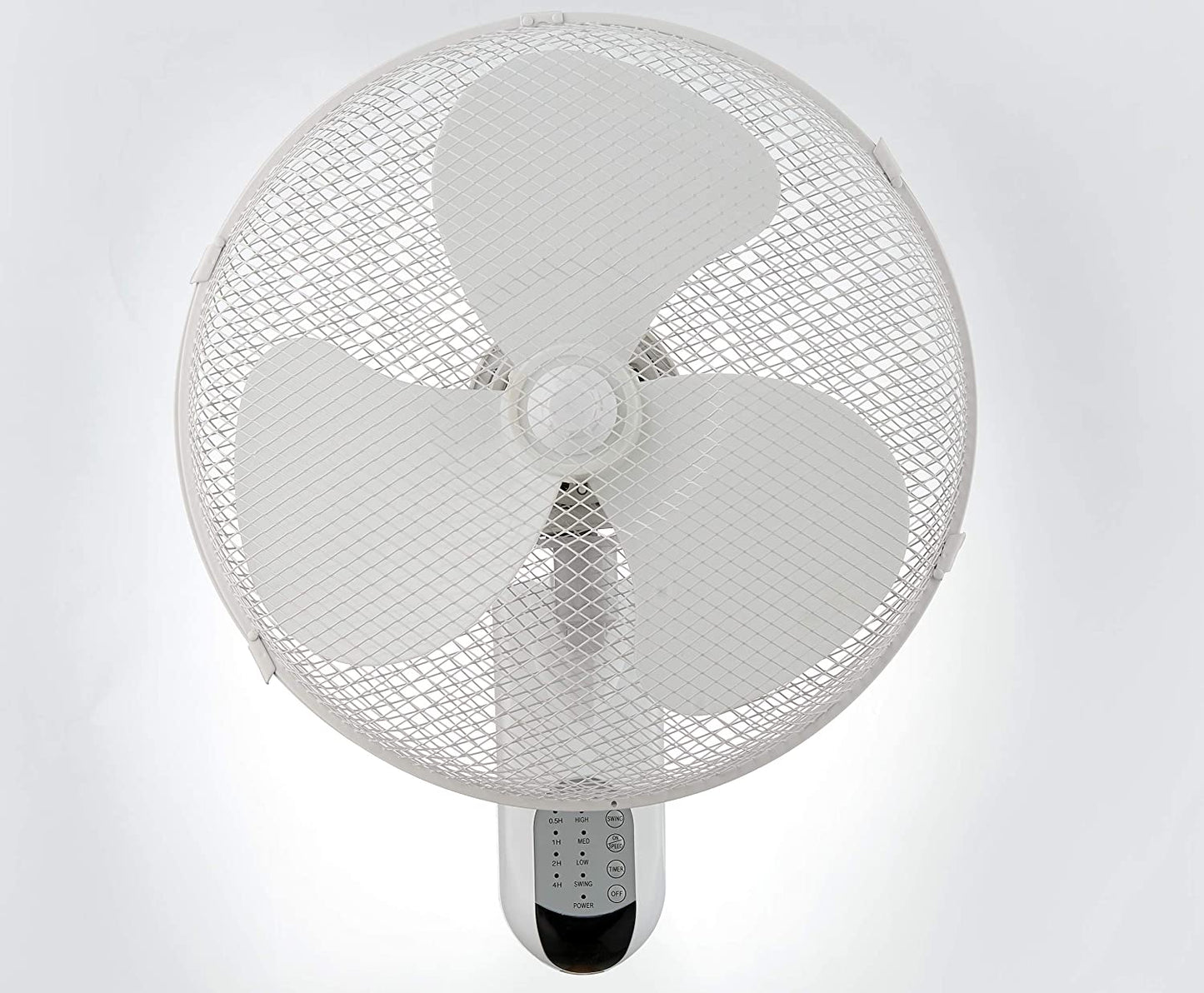 White Oscillating 3 Speed 16" Wall Mounted Ideal for Home and Office 40W Pedestal Fan with Remote Control
