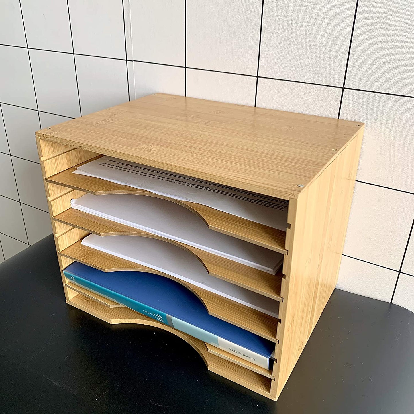 File A4 Storage Hygrad 5 Sections Adjustable Points A4 Files Paper Sorter Organizer Stationery Office Supplies