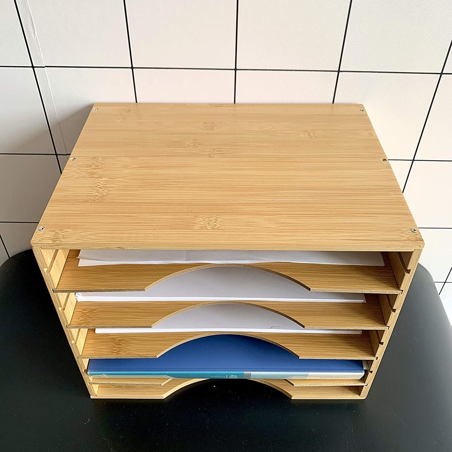 File A4 Storage Hygrad 5 Sections Adjustable Points A4 Files Paper Sorter Organizer Stationery Office Supplies