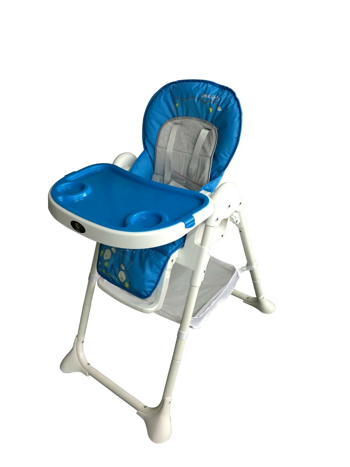 G4RCE Foldable 3 in 1 Baby Toddler Child Kids Infant Highchair Feeding Recliner Adjustable Seat Chair in Pink & Blue