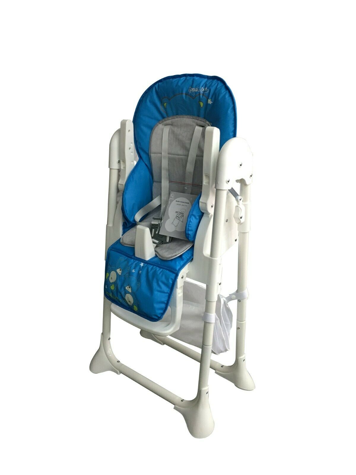 G4RCE Foldable 3 in 1 Baby Toddler Child Kids Infant Highchair Feeding Recliner Adjustable Seat Chair in Pink & Blue
