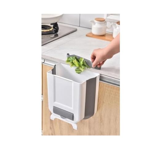 HYGRAD BUILT TO SURVIVE Small Collapsible Door Hanging Wall Mount Bags Holder Trash Garbage Waste Recycling Bin Container