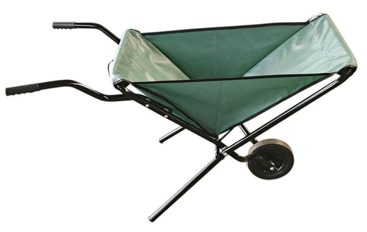 Large Capacity Garden Wheelbarrow, 44 x 24.5 x 26.5 cm, 176 kg Capacity, Collapsible