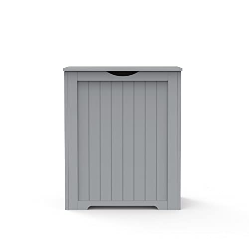 Grey Large Wooden Shaker Style Laundry Toys Clothes Bin Basket Hamper Storage Lid