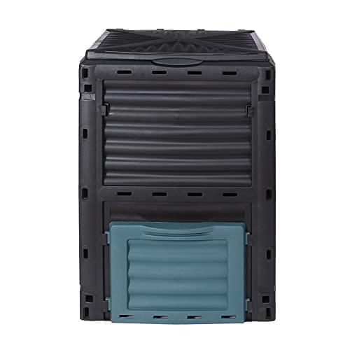 300L Eco Friendly Garden Outdoor Composter Bin Organic Waste Compost Converter Recycle Recycling Soil Outdoor Storage Waste Grass Composting Box