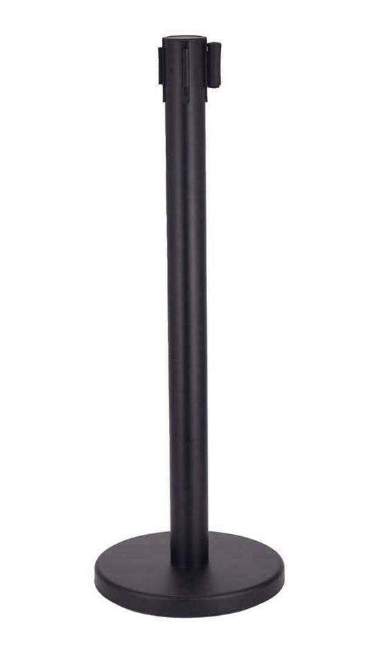2 x Barriers Queue Posts Stanchion With 3M Retractable Safety Rope In 3 Colours