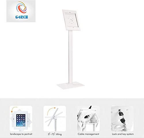 Steel Anti-Theft Tablet Holder Stand Standing Kiosk For Ipad Pro 12.9" Inches Fast UK Shipping