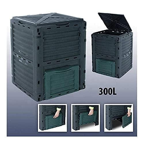 300L Eco Friendly Garden Outdoor Composter Bin Organic Waste Compost Converter Recycle Recycling Soil Outdoor Storage Waste Grass Composting Box