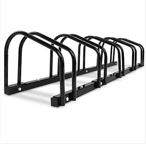 2/3/4/5/6 Stainless Steel Bike Bicycle Free Standing Floor Rack Stand Holder Mount In Black