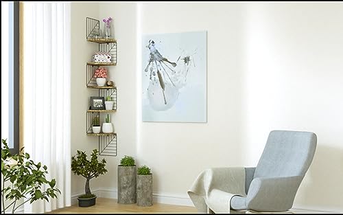 HYGRAD BUILT TO SURVIVE 5 Tier Wooden/Iron Leaf Design Wall Mounted Ha ...