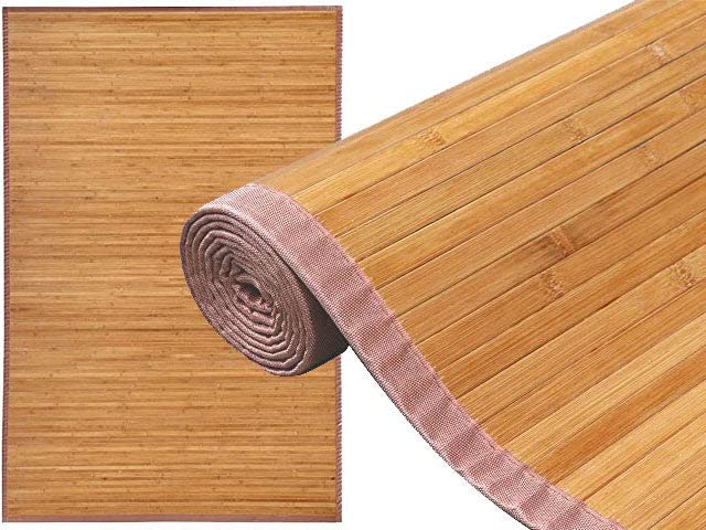 HYGRAD BUILT TO SURVIVE Bamboo Wood Floor Mat Rug Carpet For Home Bathroom Livingroom Indoors Outdoors In Different Sizes (24 (L) x 48 (W) inches)