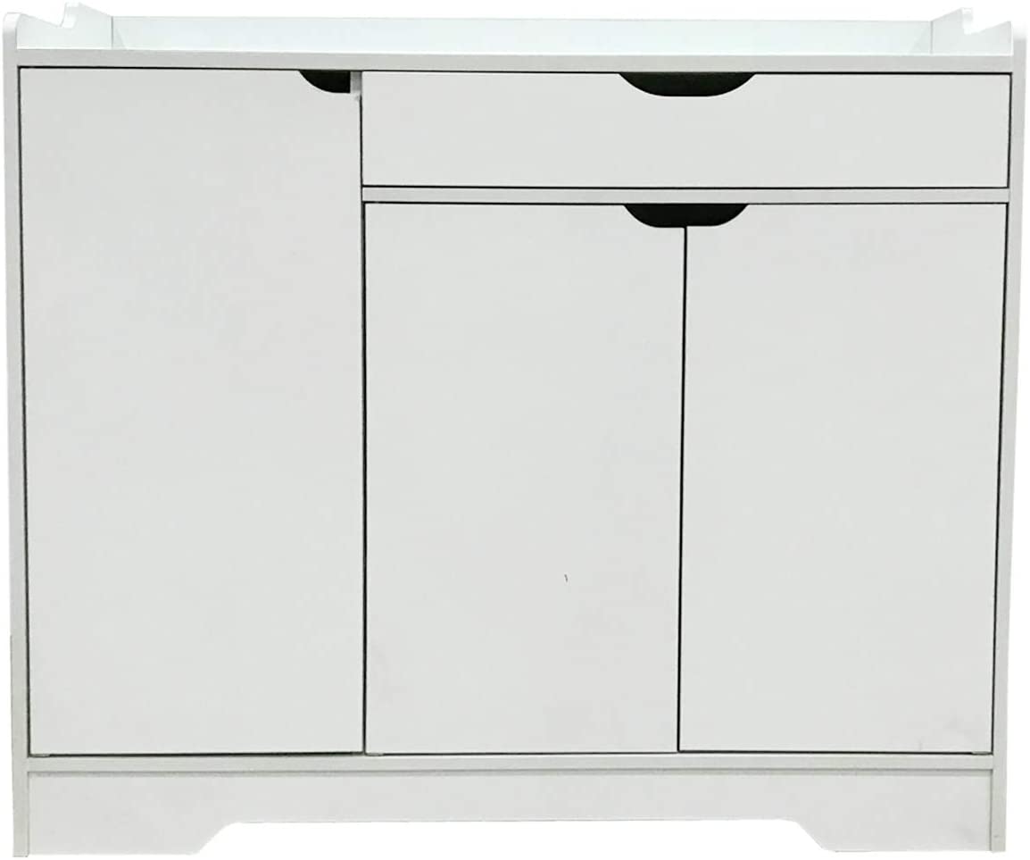 White Shoe Storage Cabinet Unit Cupboard Hallway Furniture Living Room Shoe Rack HYGRAD®