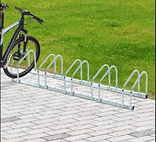 HYGRAD BUILT TO SURVIVE 2/3/4/5/6 Steel Metal Bicycle Bike Cycle Floor Wall Mount Rack Barriers Stand Holder In Silver