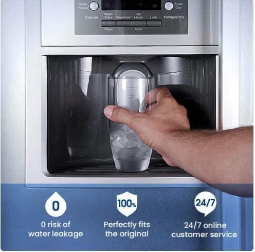 2 x Hygrad Refrigerator Fridge Replacement Water Filter For Samsung Aqua Pure Plus Compatible DA29-00003 TUV SUD certified