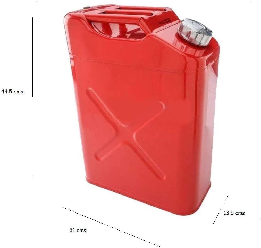 20L 5 Gallon Steel Fuel Gasoline Petrol Diesel Jerry Can Tank Container Backup (4)