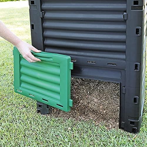 300L Eco Friendly Garden Outdoor Composter Bin Organic Waste Compost Converter Recycle Recycling Soil Outdoor Storage Waste Grass Composting Box