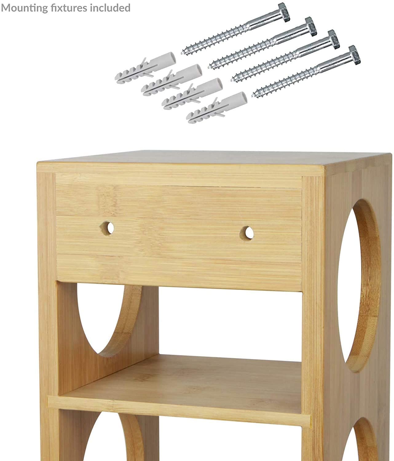 Hygrad Bamboo Stackable Wine Rack Stand Holder Wall Mountable, Free Standing or Horizontally