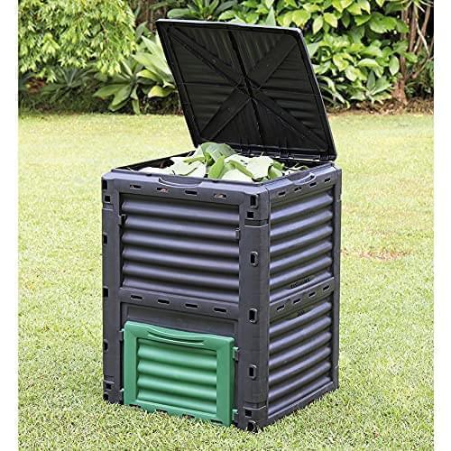 300L Eco Friendly Garden Outdoor Composter Bin Organic Waste Compost Converter Recycle Recycling Soil Outdoor Storage Waste Grass Composting Box