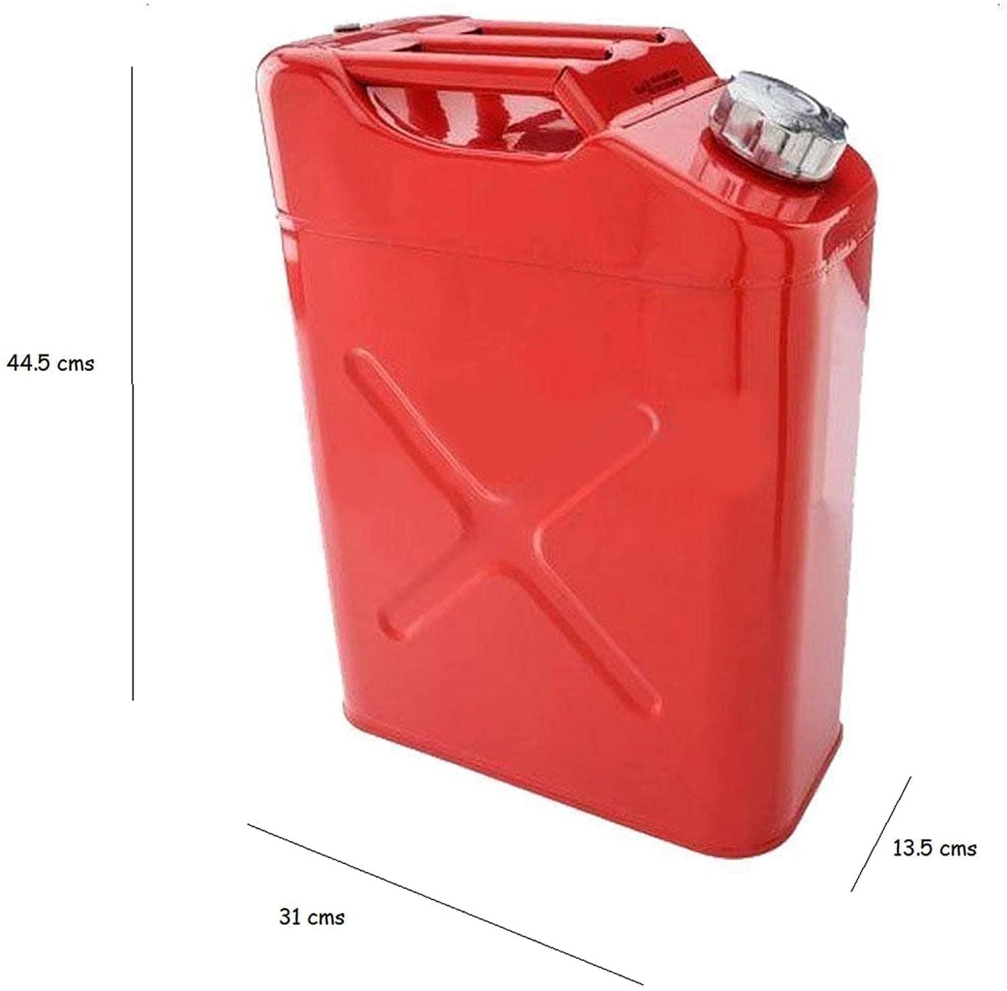 20L 5 Gallon Steel Fuel Gasoline Petrol Diesel Jerry Can Tank Container Backup (1)