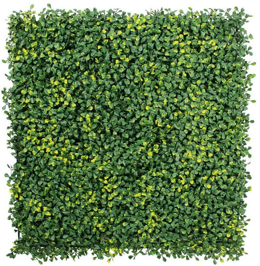 HYGRAD BUILT TO SURVIVE Artificial Boxwood Green Topiary Fence Screen Wall Hedge For Outdoors/Indoors Several Designs 50 x 50cms