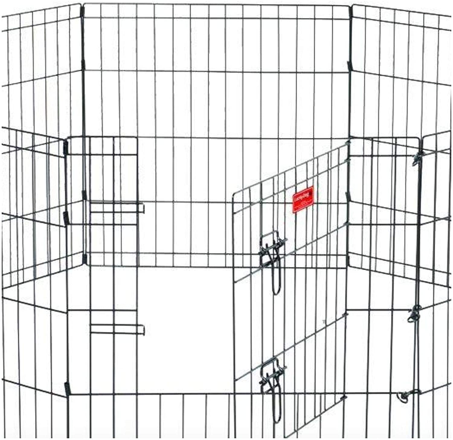 HYGRAD® 8 Panel Wire Metal Pet Dog Small Animal Cat Exercise Playpen Fence Enclosure Cage Den X Large 36" Inches