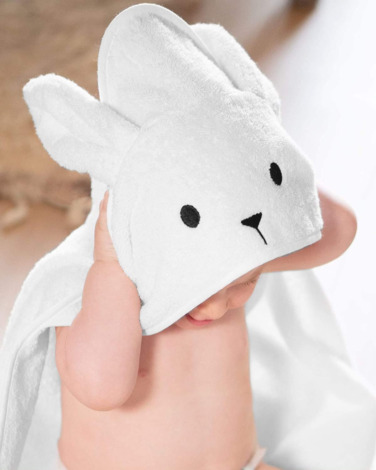 Imperium 11 100% Soft Cotton Hooded Bunny Rabbit Unisex Baby Kids Childern Towel Wrap up in 5 Colours
